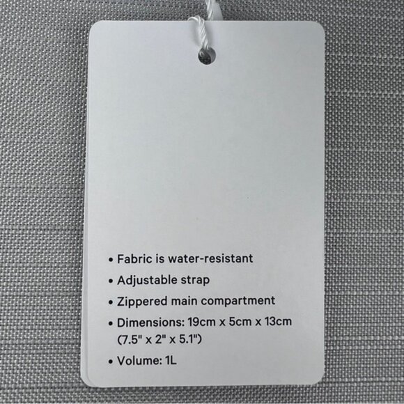 NEW Lululemon Everywhere Belt Bag 1L Clear/Black *LOGO - Concert Sporting Events - Picture 7 of 10